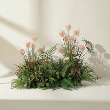 Artificial Floor Plants – Dandelion & Reed Grass Cluster for Indoor Landscaping, Garden Decor, Window Display, and Home D