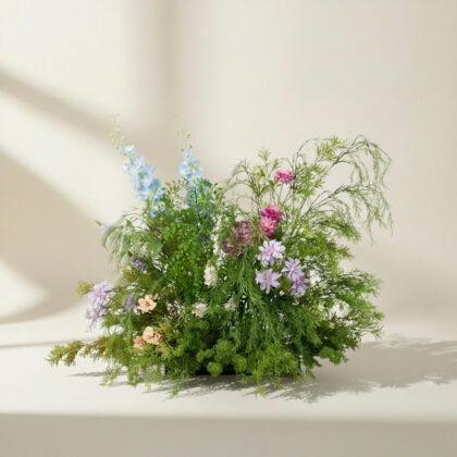 Artificial Plants and Flowers for Restaurant Photo Spots – Lifelike Greenery, Forest-Style Floral Display, Scenic Decor Props